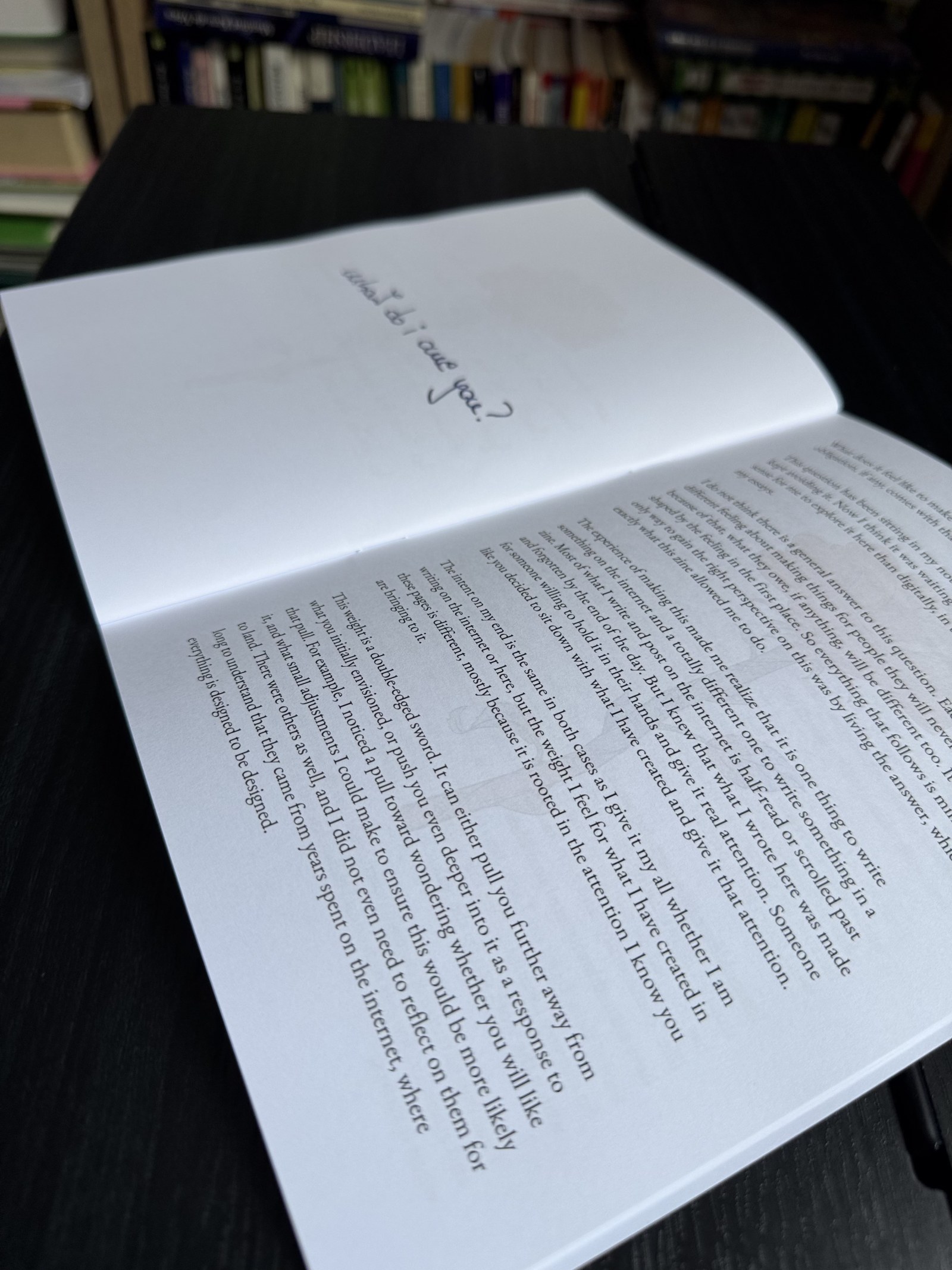 A page from The Hidden I — Zine #0.