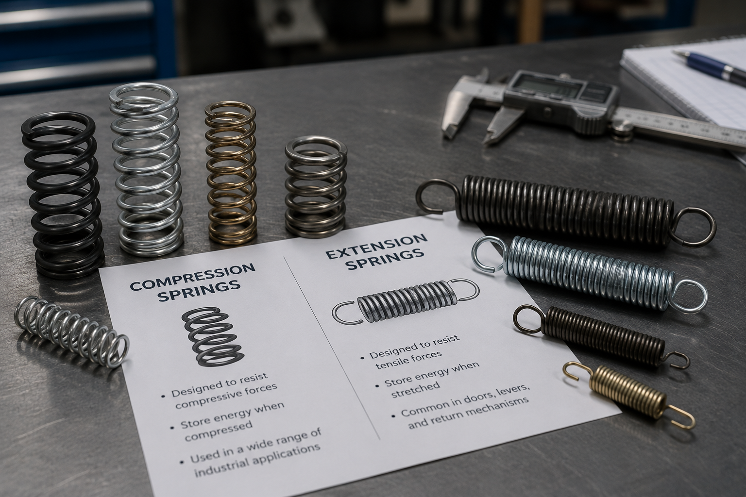 Compression vs. Extension Springs: Key Differences, Applications, and When to Use Each