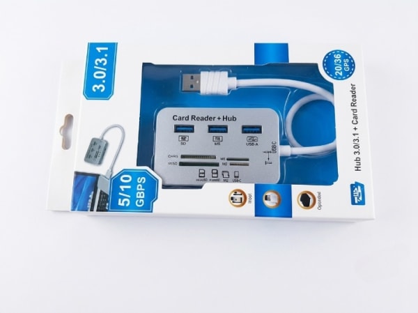 USB 3.0/3.1 Hub + Card Reader