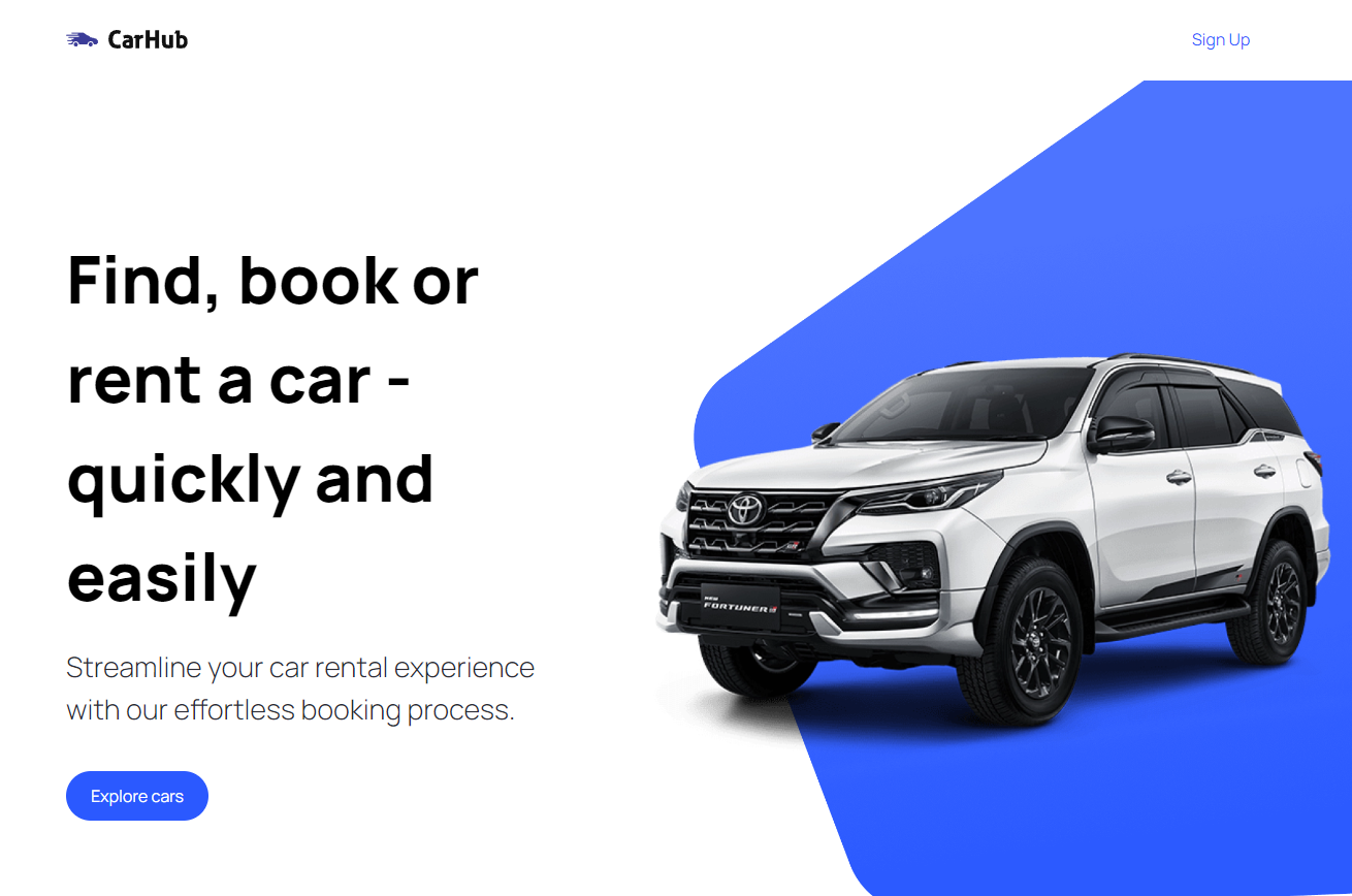 Car Showcase Website