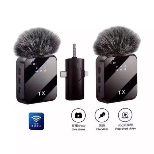 Kit Microphones Cravate Sans Fil Double TX + Récepteur – K9