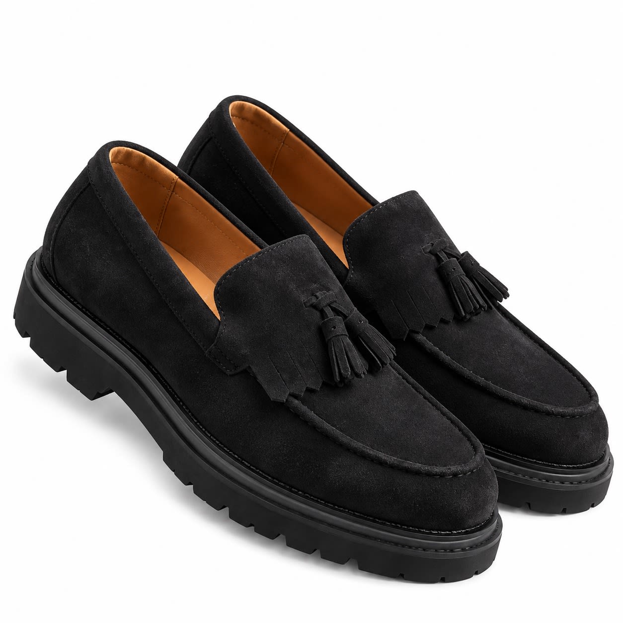 Mocassins Homme à Pompons – Semelle Crantée