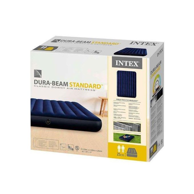 Matelas Gonflable INTEX Dura-Beam Standard 2 Places – Bleu