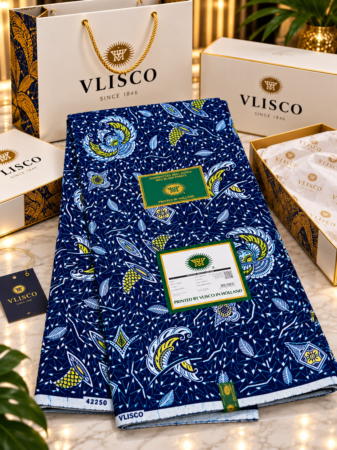 Pagne africain Vlisco – Référence 42250