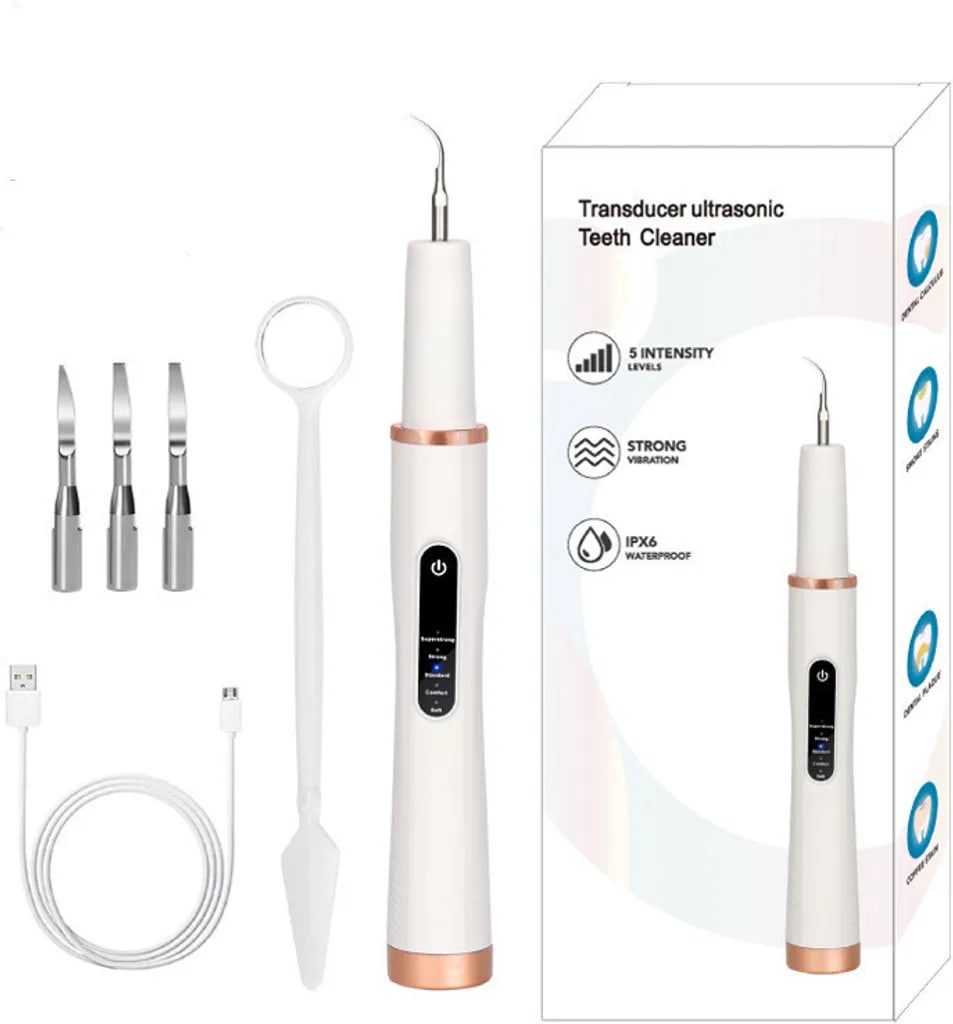 Nettoyeur dentaire ultrasonique électrique rechargeable