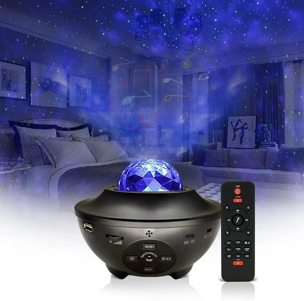 Projecteur ciel étoilé LED avec haut-parleur Bluetooth et télécommande