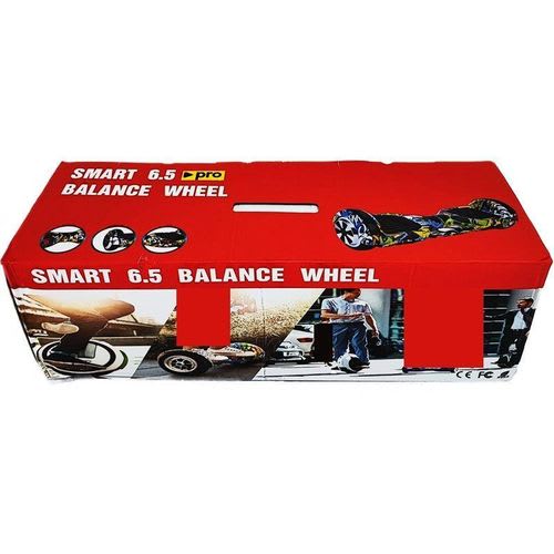 Hoverboard électrique 6,5 pouces à éclairage LED – Graffiti multicolore