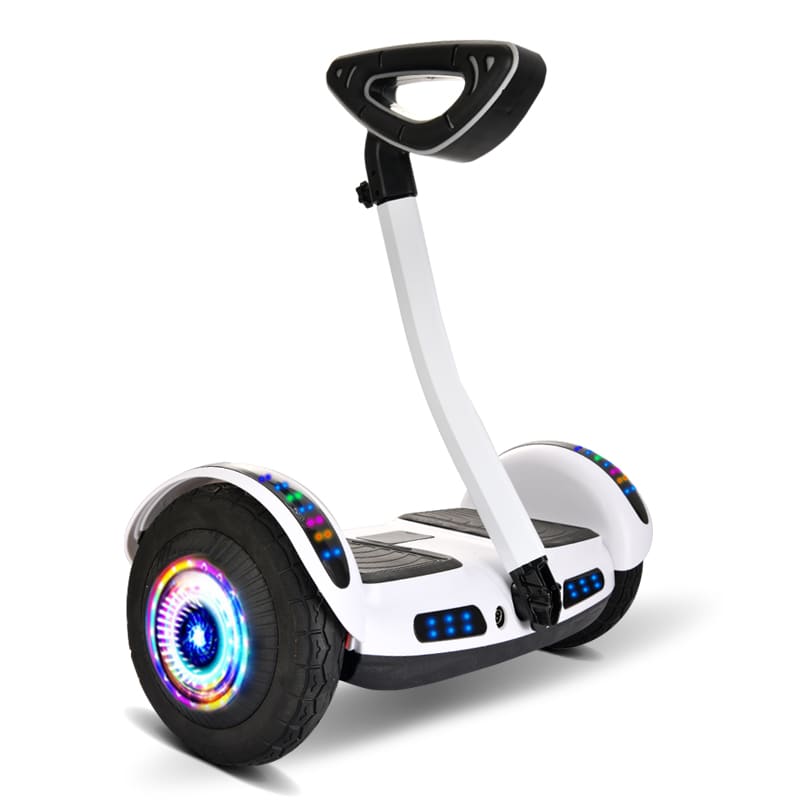 Hoverboard Smart Ride avec Barre de Maintien et LED – 8/10 pouces