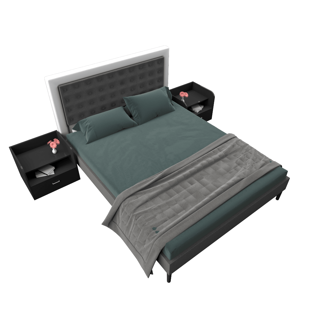 Hegg Tufted Upholstered Platform Bed