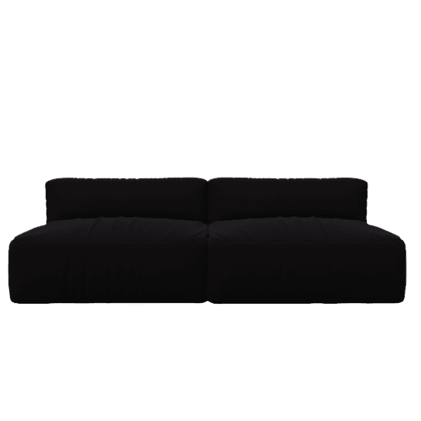 Black upholstery sofa