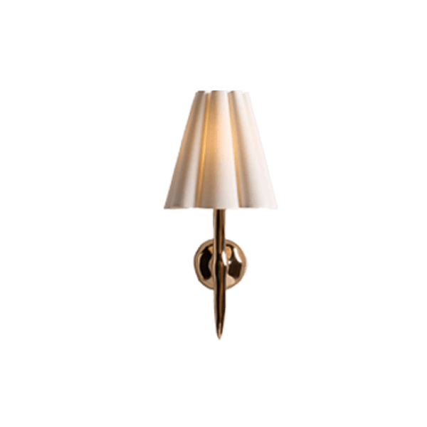 Colette Hammered Brass Wall Sconce Light