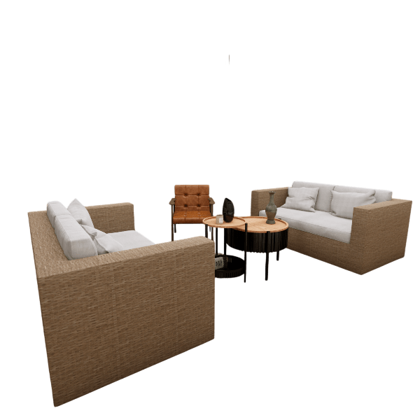 Boho double sofa