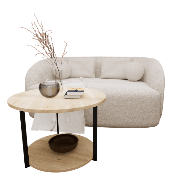 Brinae Wide Boucle Upholstered Loveseat Sofa