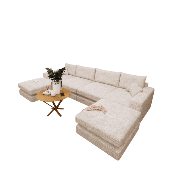 Tolzmann Sectional Sofa With 2 Ottomans