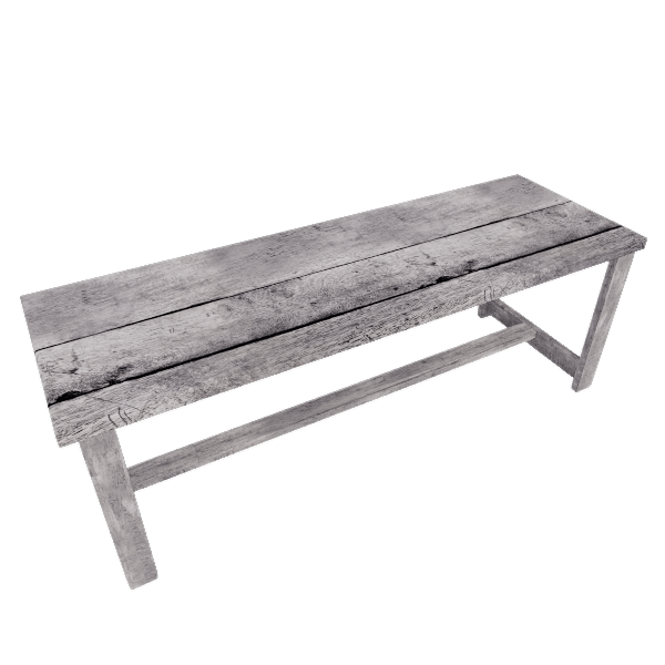Old wooden bench