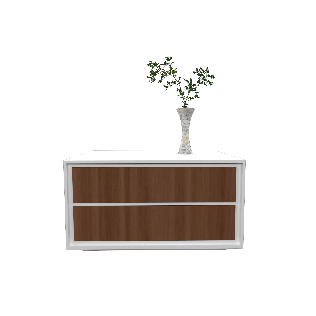 Marie Bedside Table - White