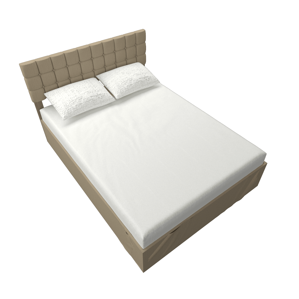 Ambria Upholstered Wingback Storage Bed