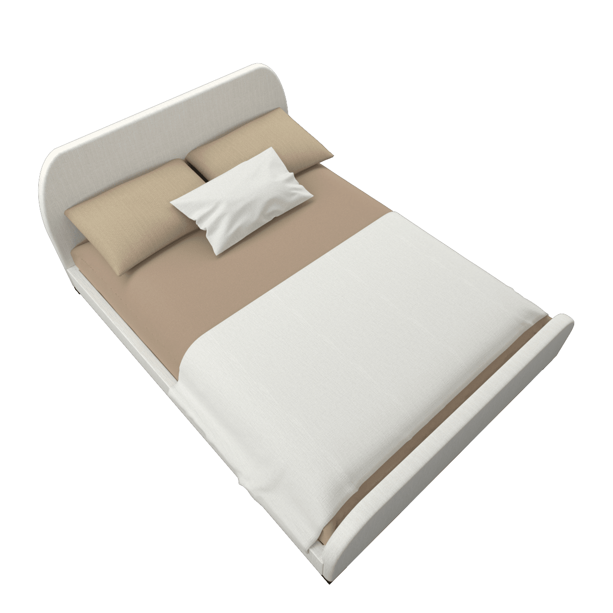 Pebble Queen Bed Heathered Oat 
