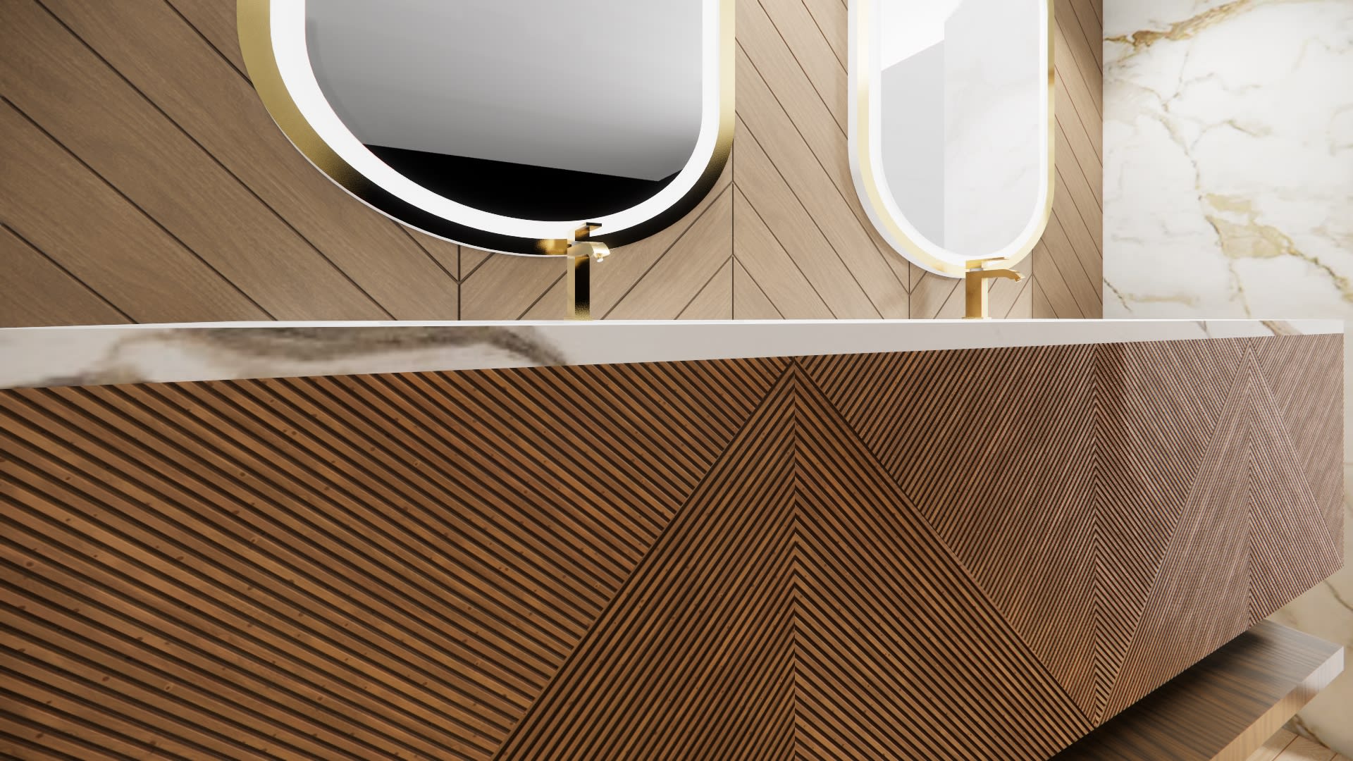 MARCELLO 72 VANITY IN CHESTNUT