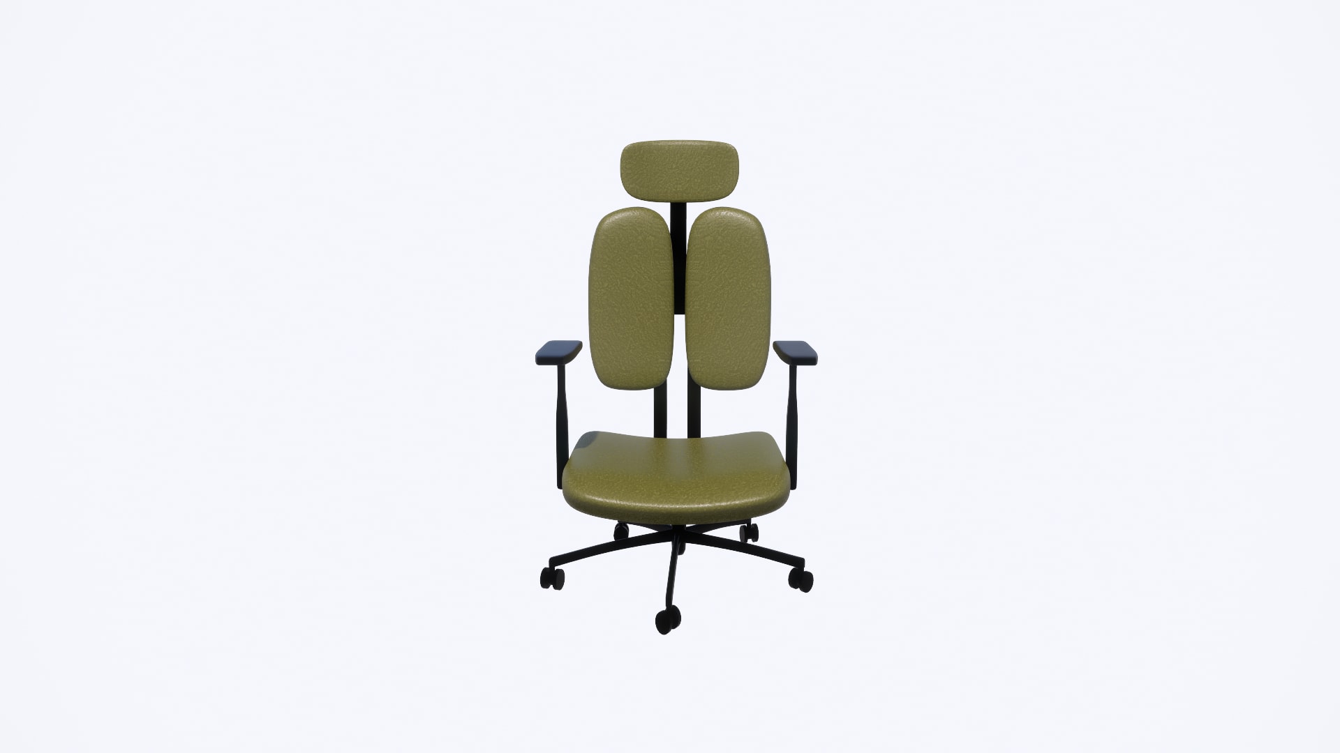 Double back chair green