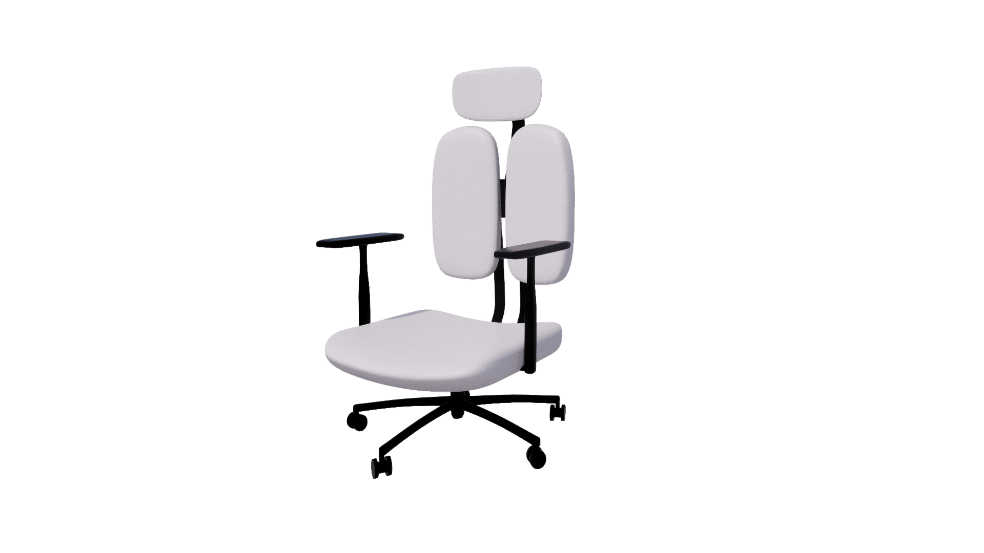 Double back chair White