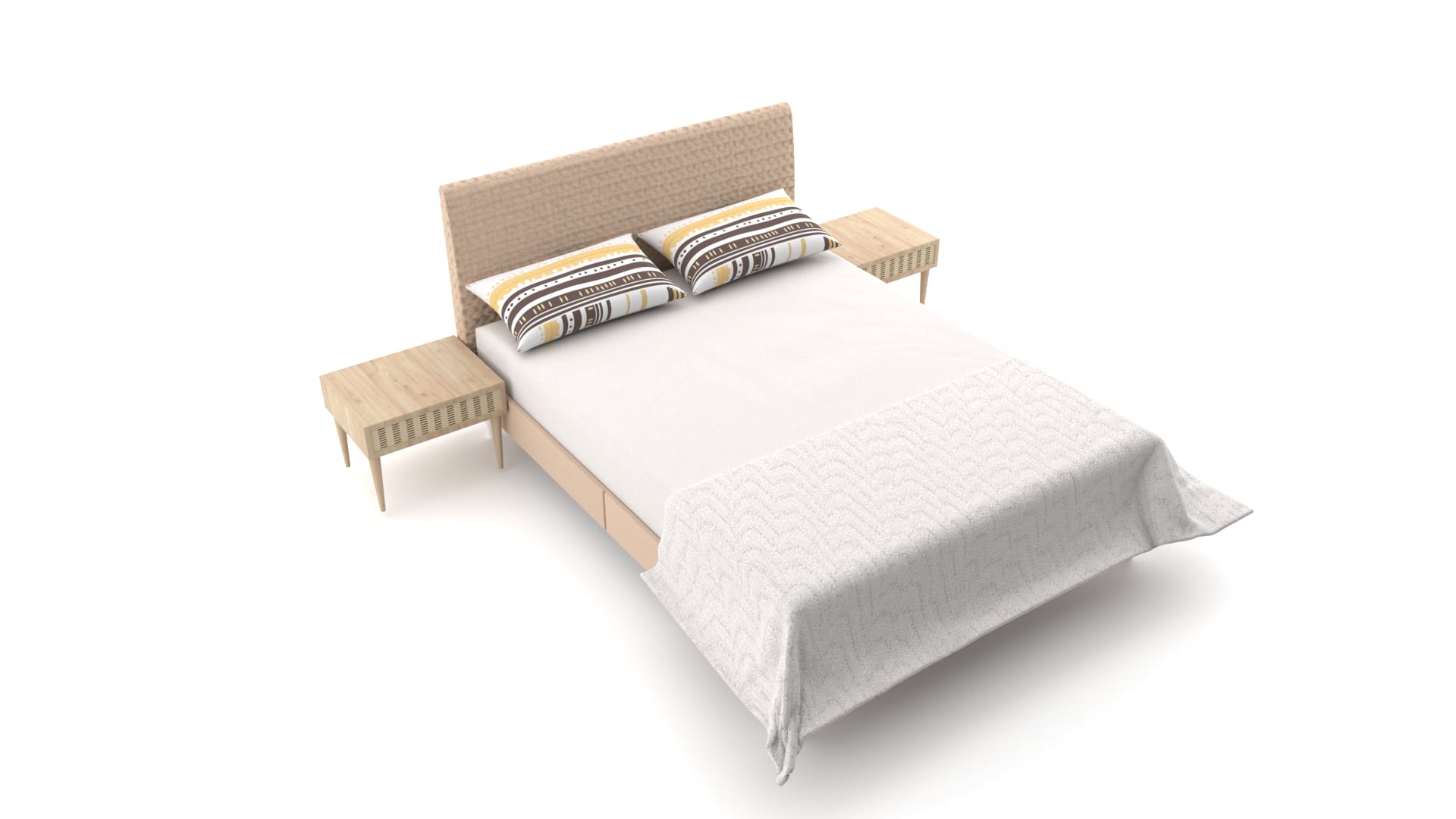 Japandi style Bed