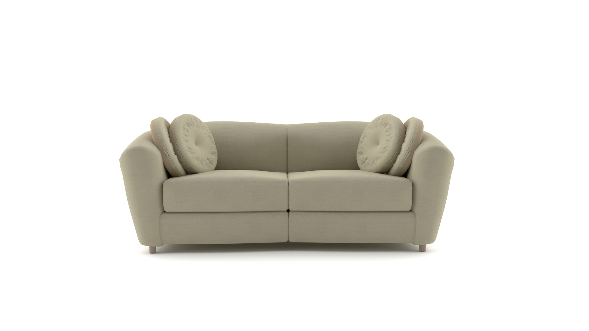 Ivy Bronx Modern Curved Sofa