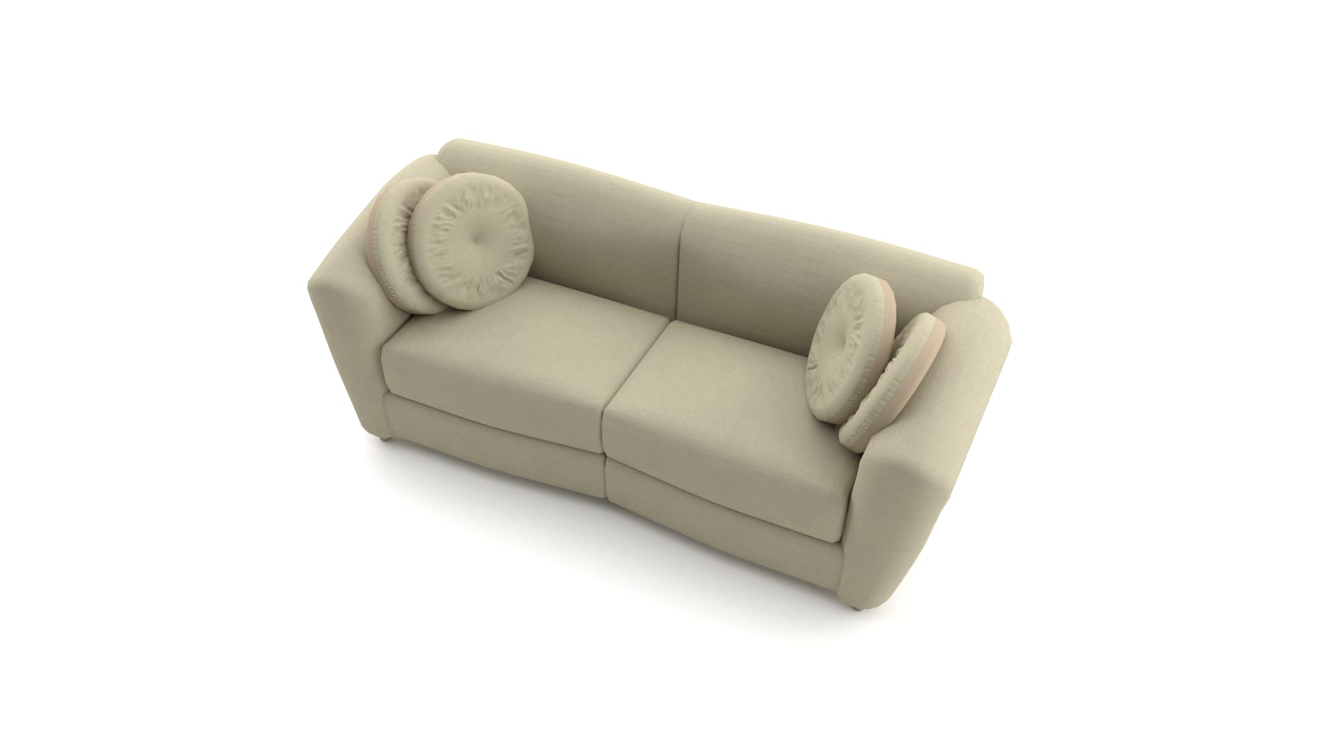 Ivy Bronx Modern Curved Sofa