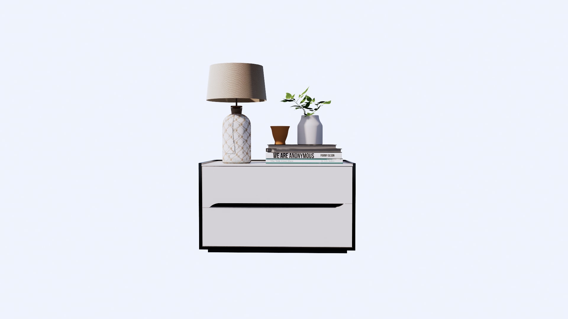 Coastal Wooden Bedside Table