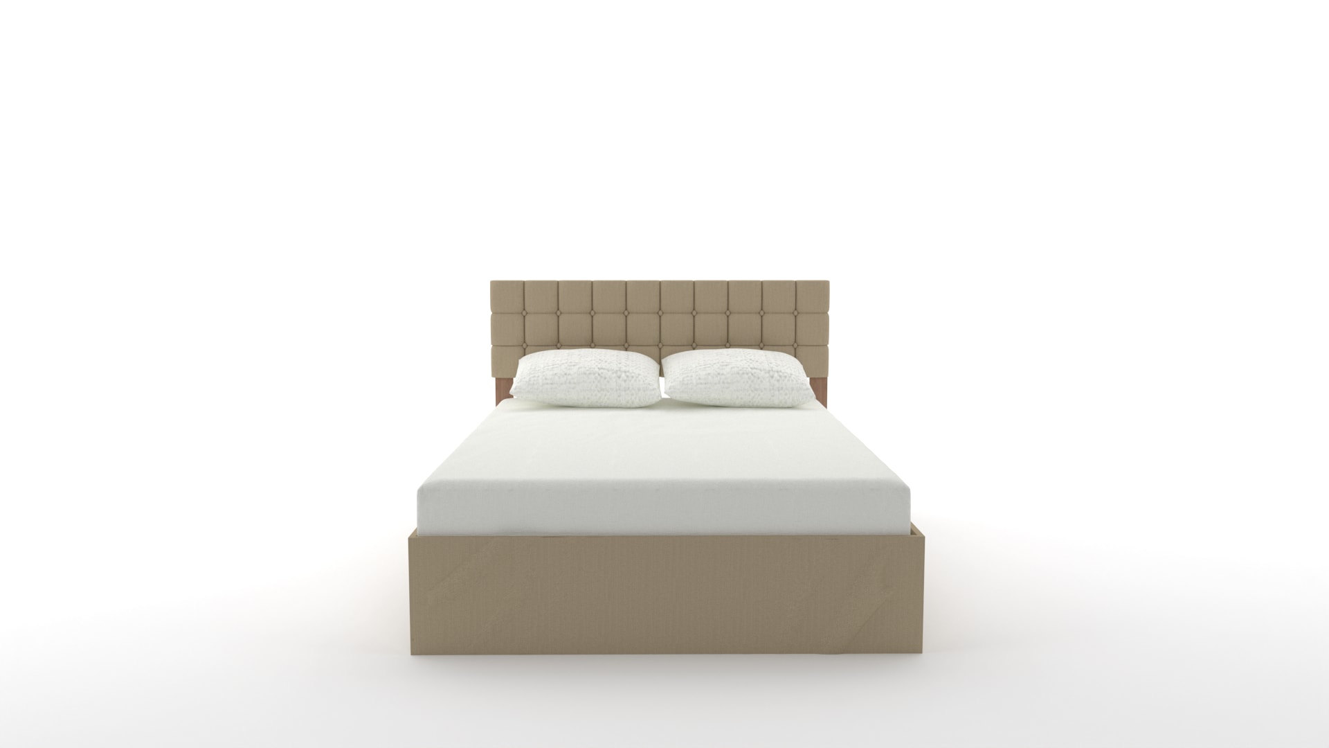 Ambria Upholstered Wingback Storage Bed