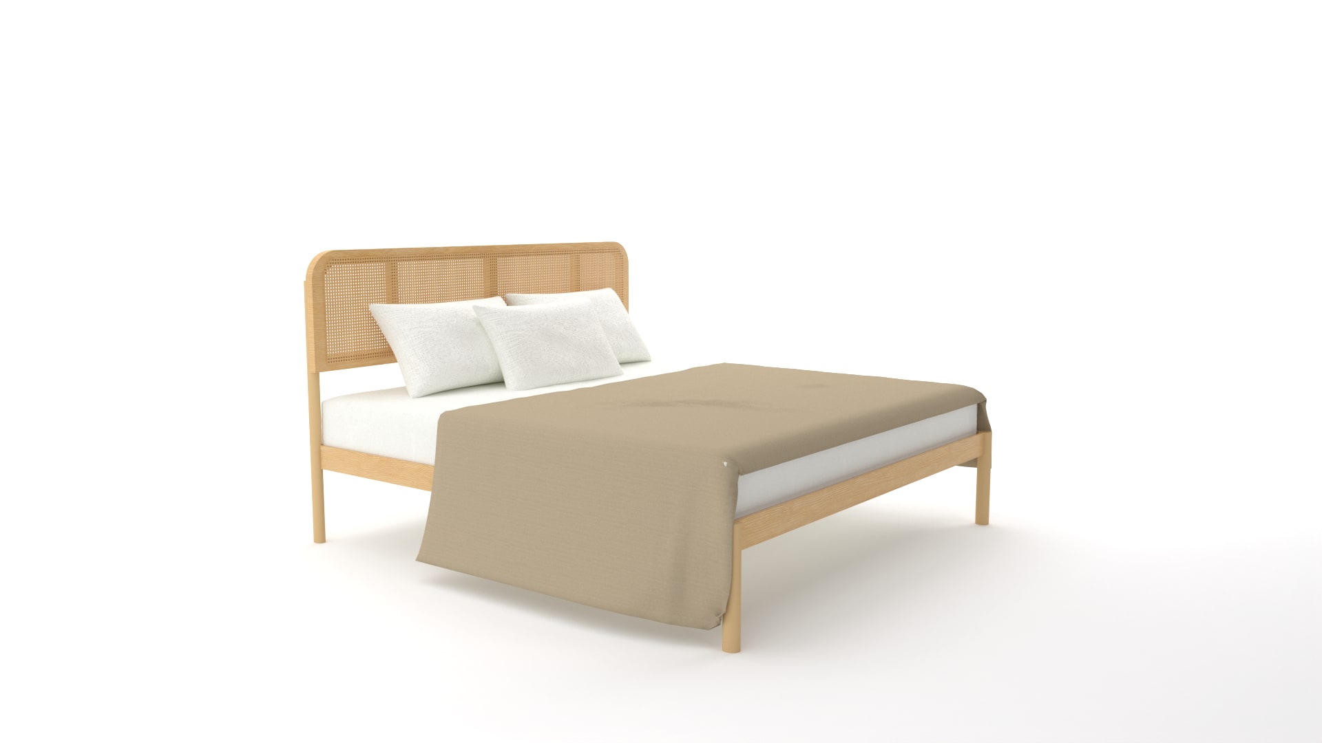 Blomquist Solid Wood Platform Bed