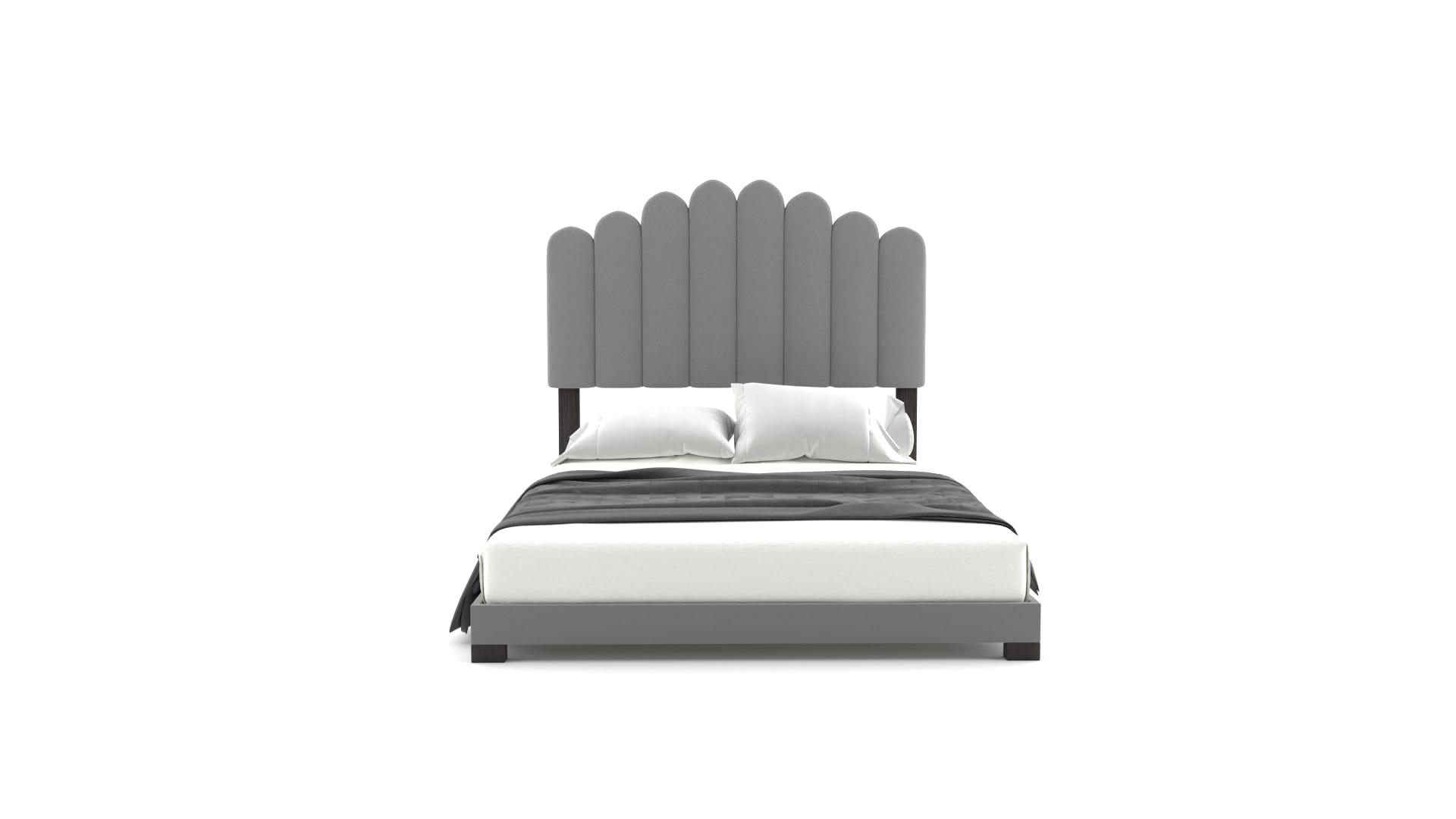 Dhugan Modern Linen Platform Bed