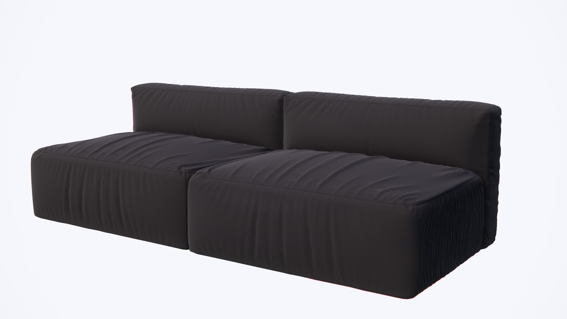 Black upholstery sofa