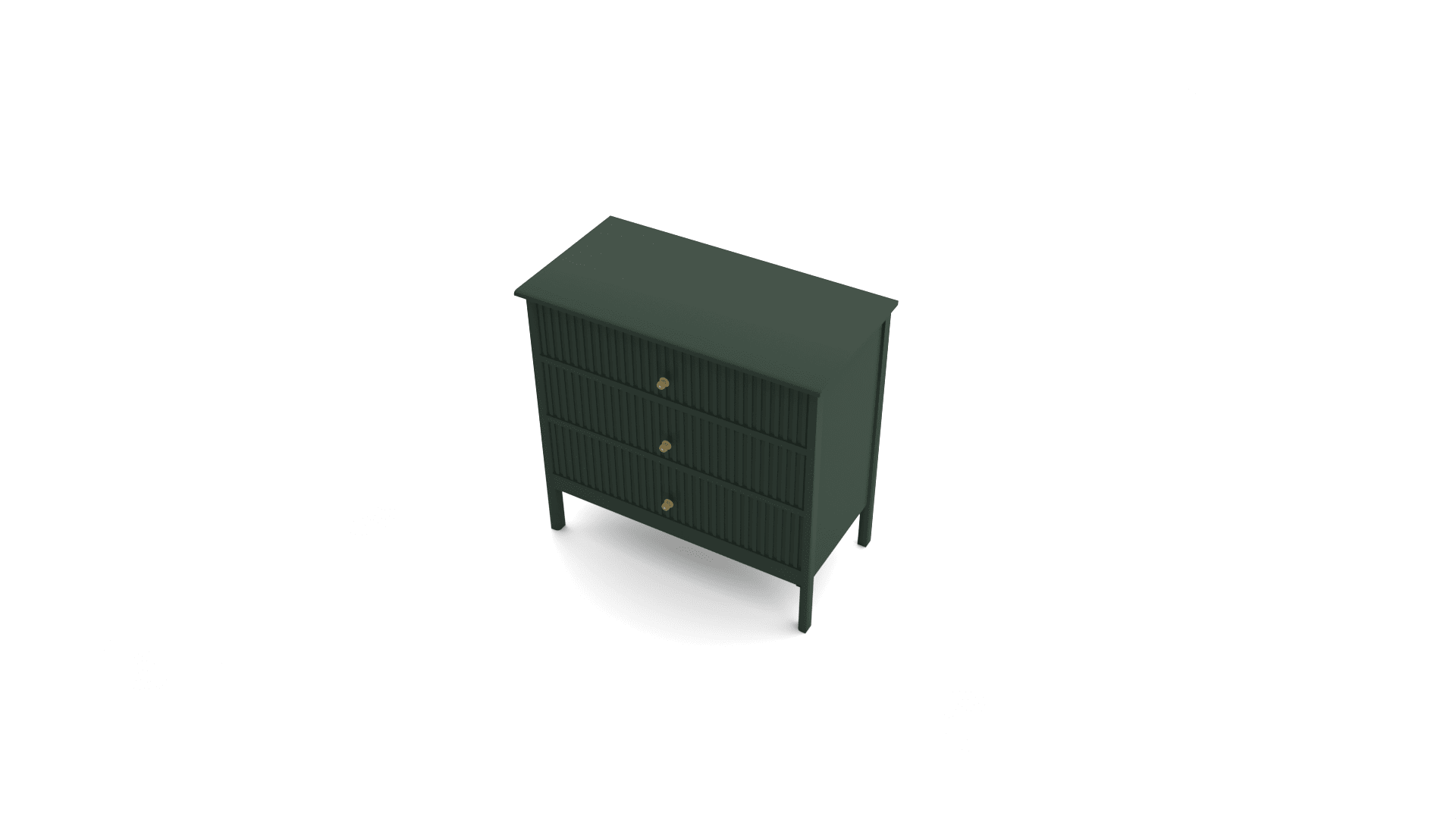 Green 3 Drawer Dresser