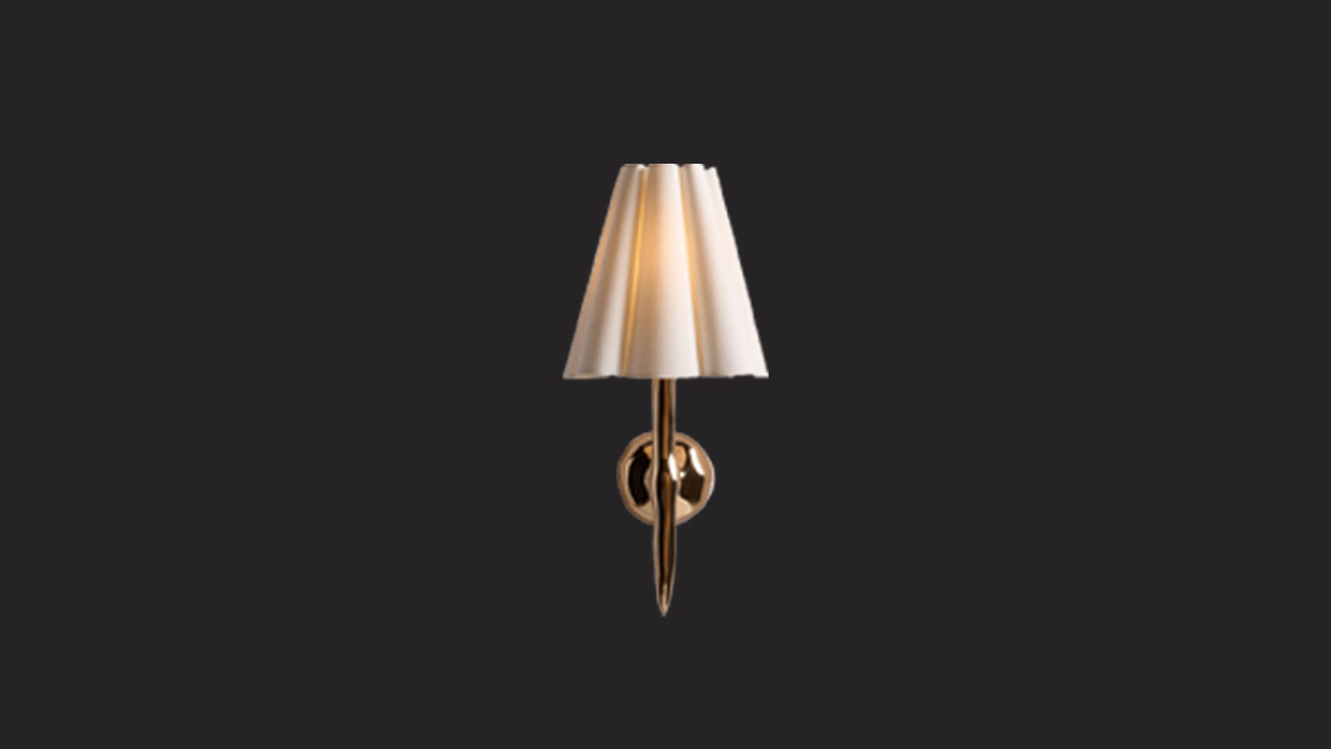 Colette Hammered Brass Wall Sconce Light