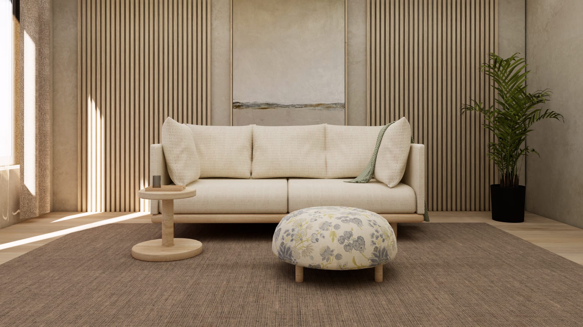 Stockholm Sundhamn beige sofa by ikea