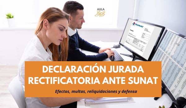 Imagen representativa del curso DECLARACIÓN JURADA RECTIFICATORIA ANTE SUNAT  Efectos, multas, reliquidaciones y defensa