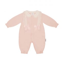 Pink Elegant Girl's Romper