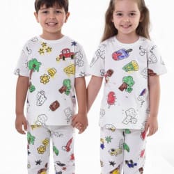 Color-It Yourself Pajama Set (short sleeves)