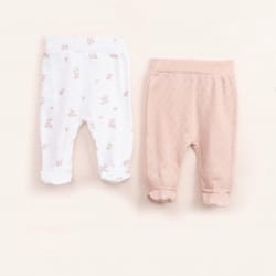 2-Pack Baby Pants – Pink & White Floral