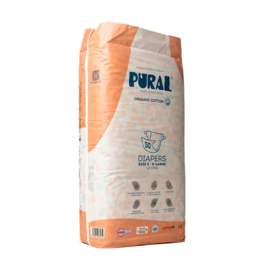 Diapers X-Large 12KG to 17KG (50PCS)