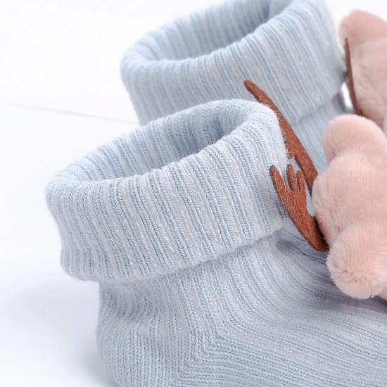 Baby Reindeer Socks Blue