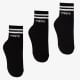 3 pairs of long black socks