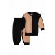Brown And Black Shirt&Pants Set