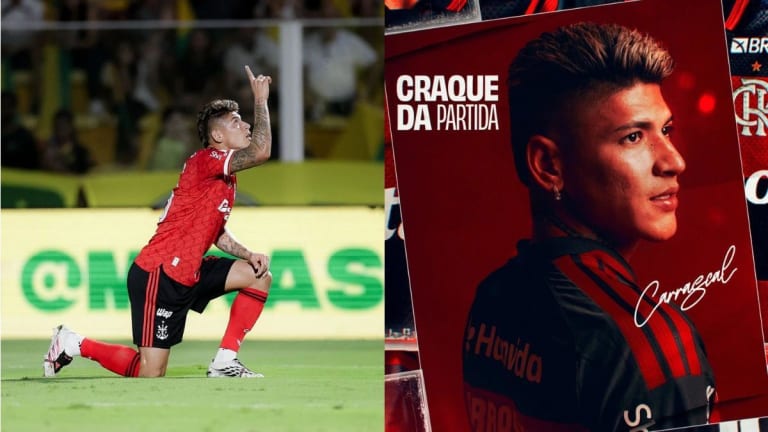 Carrascal domina votação e é eleito craque da torcida após goleada do Flamengo