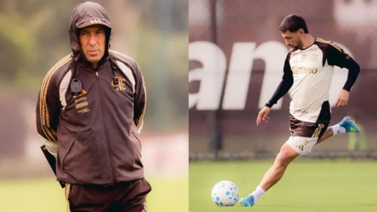 Jardim define escalação do Flamengo contra Cruzeiro em treino decisivo