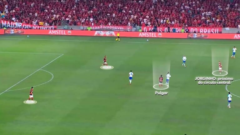 Jorginho dita ritmo e comanda domínio do Flamengo sobre Cruzeiro