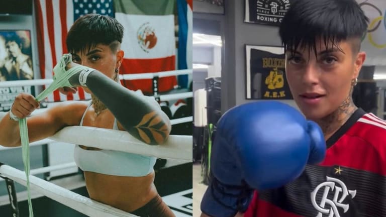 Boxeadora grega comparada a Pulgar revela paixão pelo Flamengo e sonho de lutar no Brasil