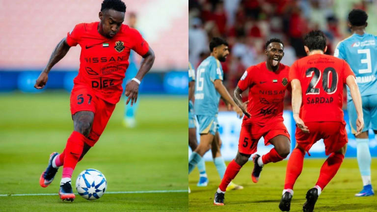 Ex-Flamengo brilha com dois gols e lidera time nos Emirados Árabes