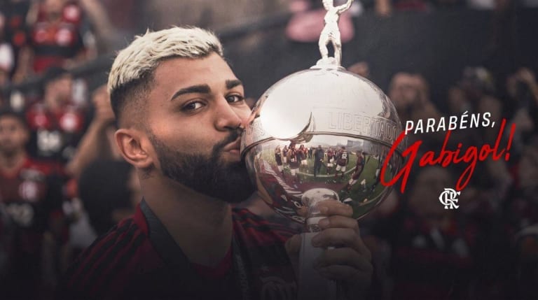 Mesmo no Santos Gabigol reforça elo com Flamengo em aniversário